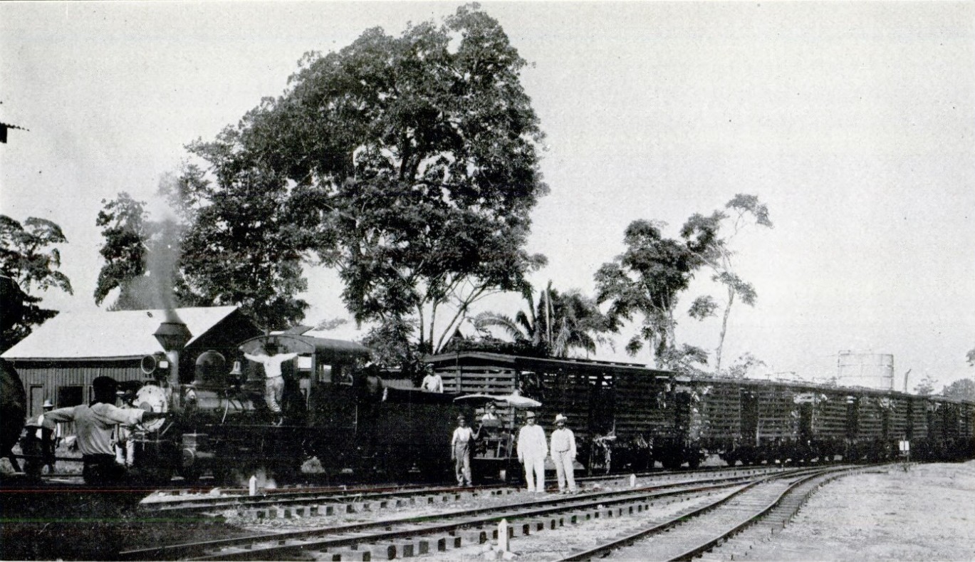 Historical railway station for banana export in Honduras