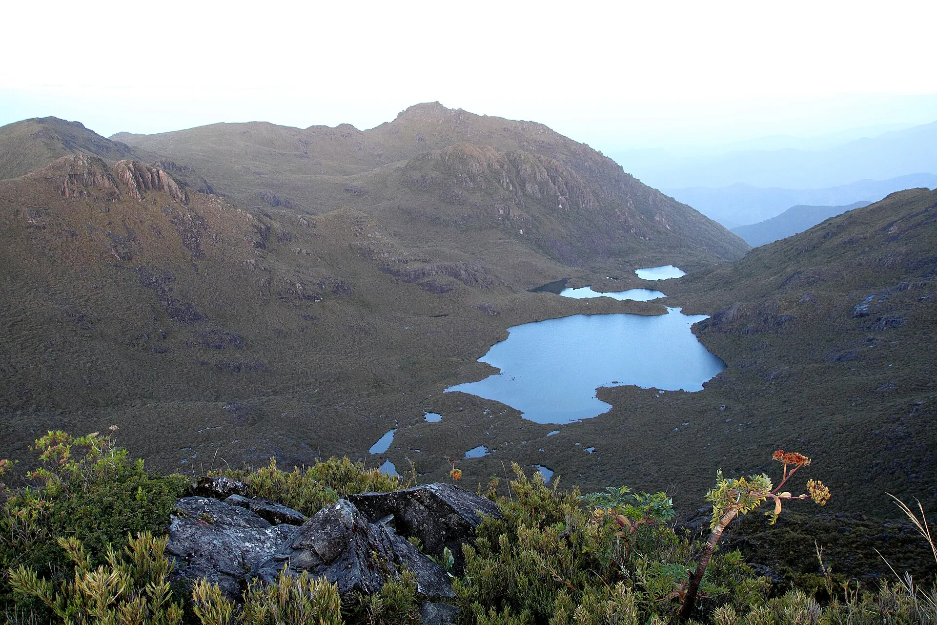 Glacial lakes in the páramo of Cerro Chirripó