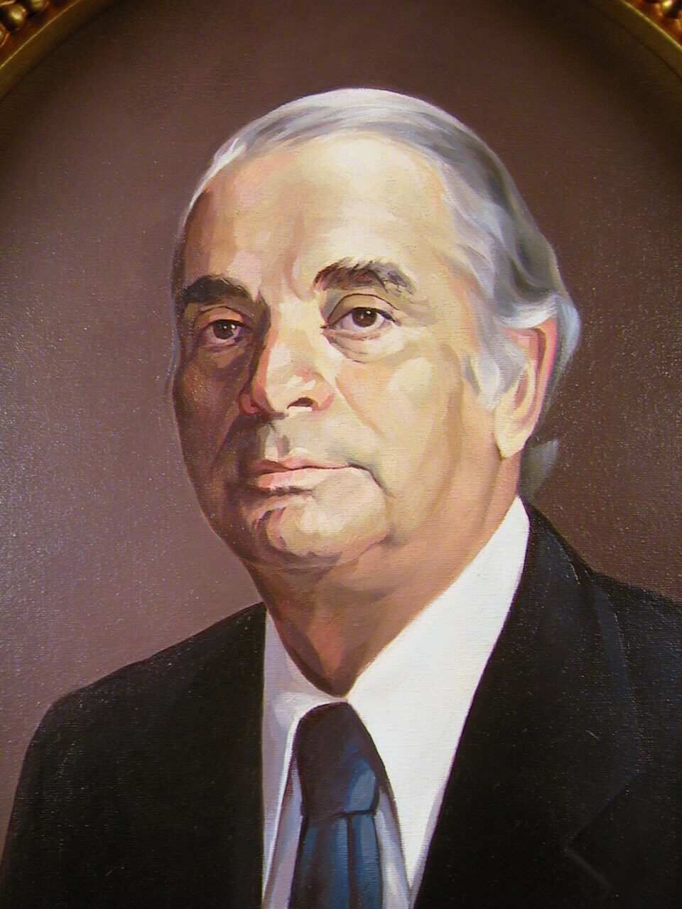 Official painted portrait of Daniel Oduber Quirós, President of Costa Rica 1974-1978