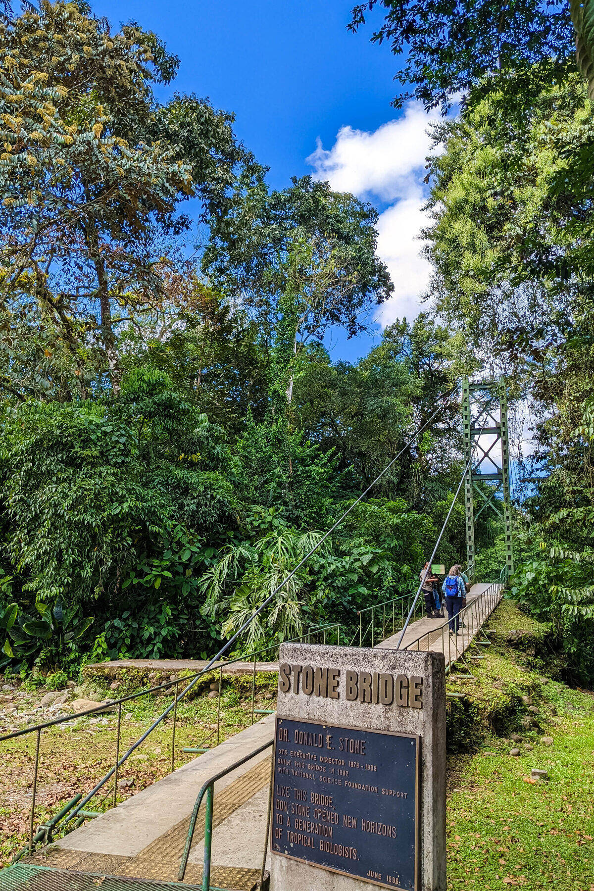 The Stone Bridge entrance to La Selva Biological Station in Sarapiquí, Heredia, Costa Rica