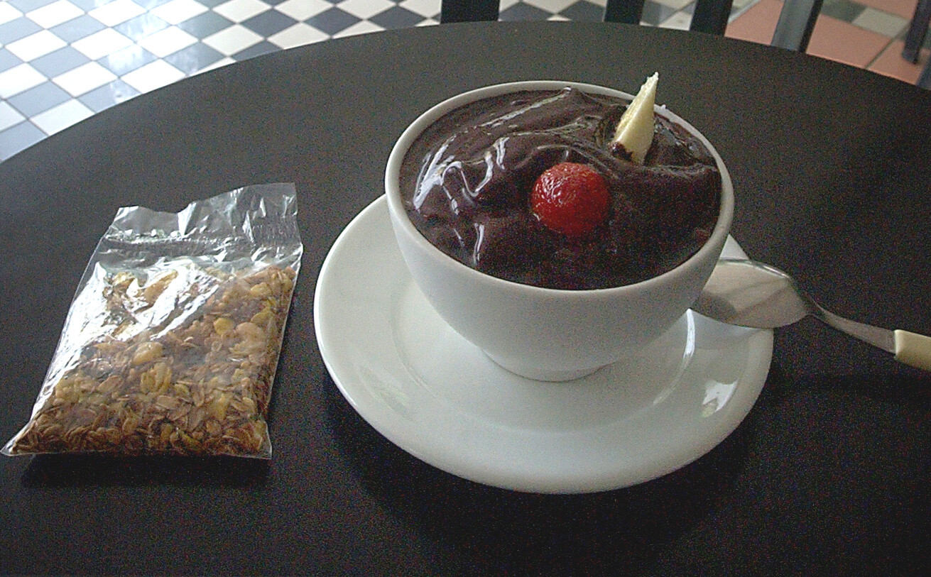 A bowl of açaí prepared from Euterpe fruits