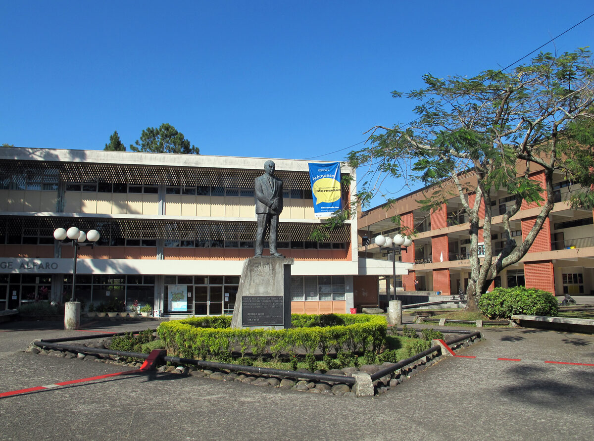 The Universidad de Costa Rica Rodrigo Facio campus in San Pedro, where Fournier worked for nearly forty years.