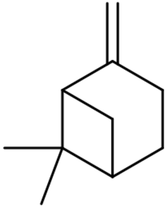 β-pinene molecular structure