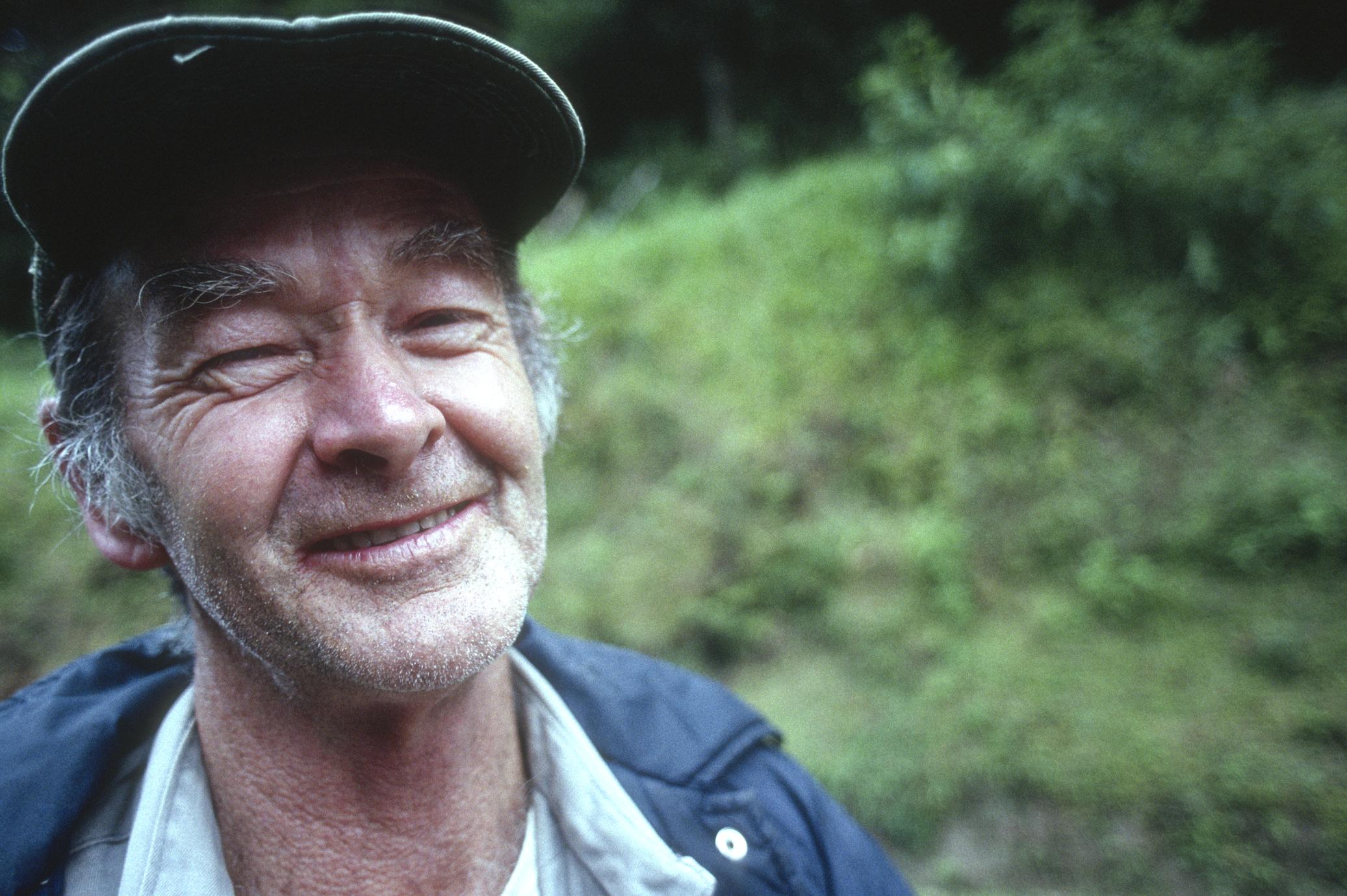 Wolf Guindon in the Monteverde cloud forest, 1989