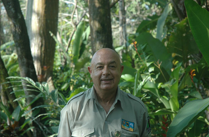 Álvaro Ugalde in park ranger uniform